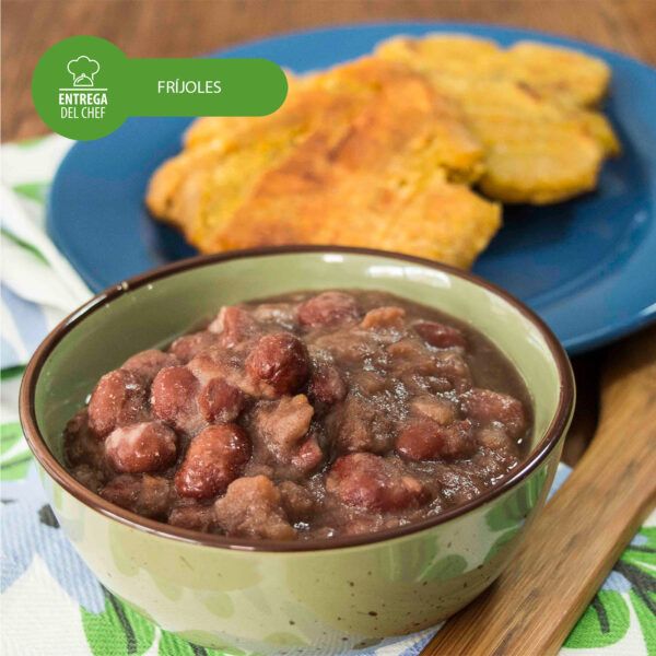 frijoles plato vegetariano